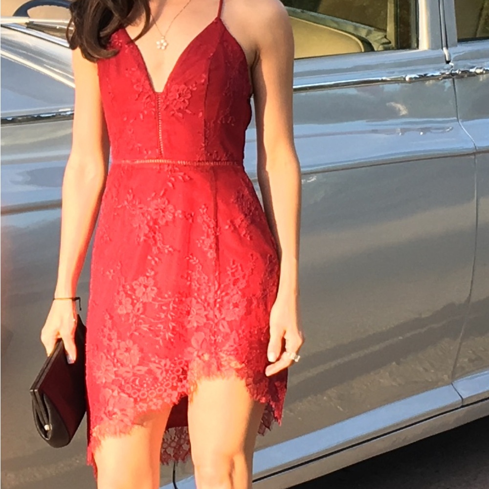 Vibrant Red Strapless Sundress for Cocktail Events